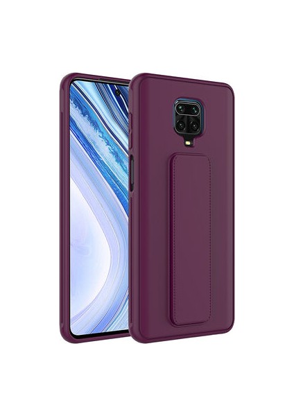 Redmi Note 9S Kılıf Şık ve Stantlı QStand Premium Kapak