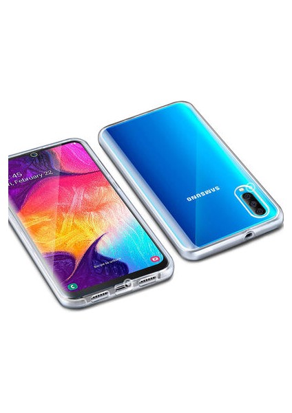 Samsung Galaxy A70 Kılıf Şeffaf 360 Derece Koruma Enjoy Kapak