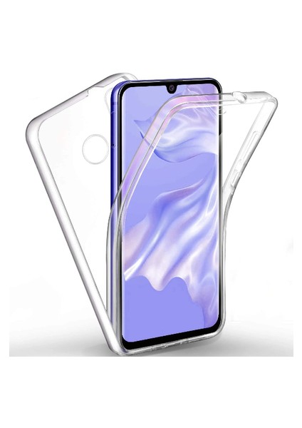 Huawei P30 Lite Kılıf Şeffaf 360 Derece Koruma Enjoy Kapak