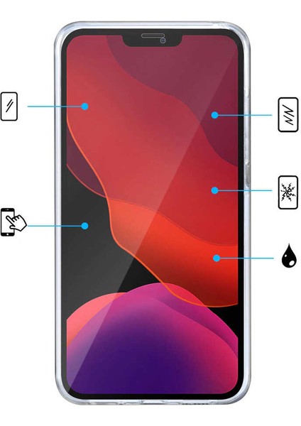 Redmi Note 8 Kılıf Şeffaf 360 Derece Koruma Enjoy Kapak