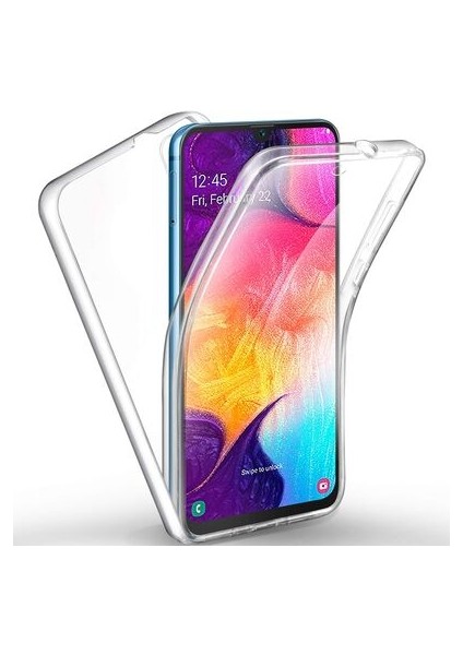 Samsung Galaxy A50 Kılıf Şeffaf 360 Derece Koruma Enjoy Kapak