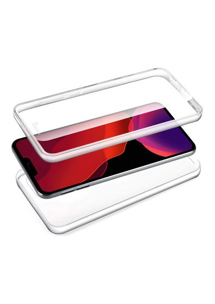 iPhone 12 Kılıf Şeffaf 360 Derece Koruma Enjoy Kapak