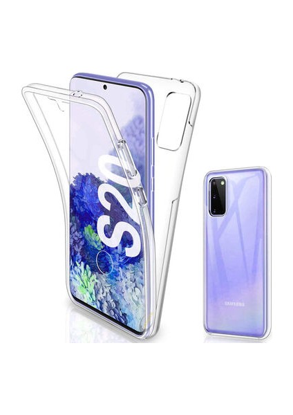 Samsung Galaxy S20 Plus Kılıf Şeffaf 360 Derece Koruma Enjoy Kapak