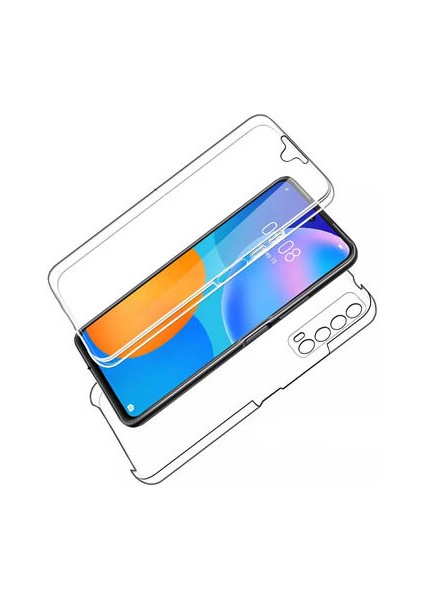 Huawei P Smart 2021 Kılıf Şeffaf 360 Derece Koruma Enjoy Kapak