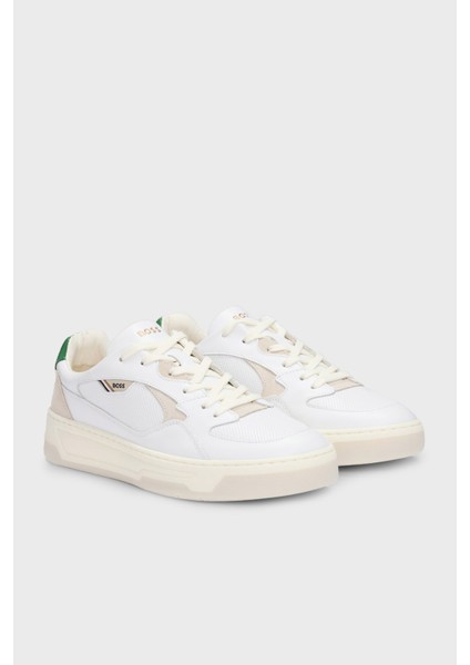 Logolu Deri Sneaker Ayakkabı Erkek Ayakkabı 50522917 103