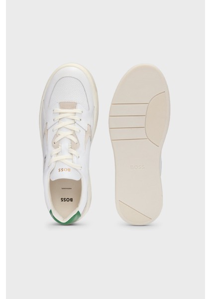 Logolu Deri Sneaker Ayakkabı Erkek Ayakkabı 50522917 103