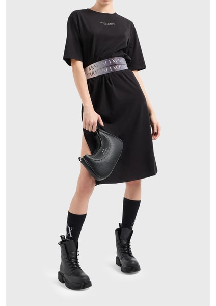 Pamuklu Yırtmaçlı Regular Fit Midi Elbise Bayan Elbise 8Nyacf Yjg3Z 52Ak