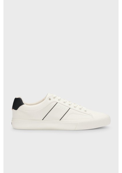 Logolu Deri Sneaker Ayakkabı Erkek Ayakkabı 50522833 101
