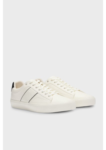 Logolu Deri Sneaker Ayakkabı Erkek Ayakkabı 50522833 101