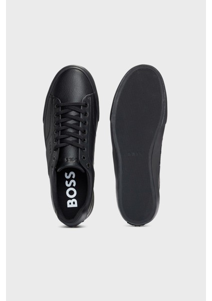 Logolu Deri Sneaker Ayakkabı Erkek Ayakkabı 50522833 005 fırsatları