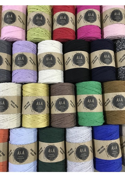 Pamuk Makrome Ipi 2mm Cotton Zincir Makrome Çanta Ipi Supla Ipi Koton Ip 250 Gram Taba modelleri