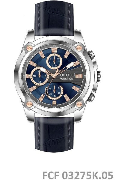 FRC.FT.1.280 Ferrucci Çelik Kordon Iç Göstergeleri Aktif Fonksiyonlu Yeni Sezon Erkek Kol Saati