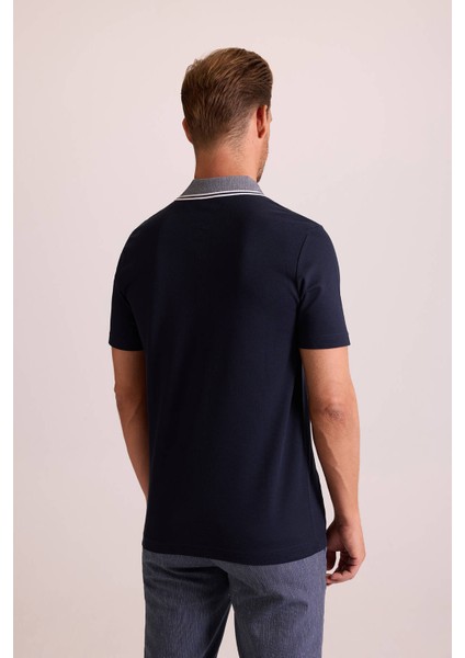 Erkek Lacivert Polo Yaka T-Shirt