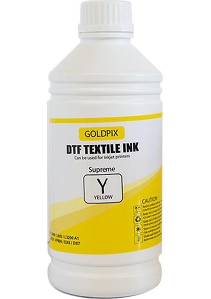 Tortusuz Sarı Dtf Mürekkebi - Yellow 1 Litre