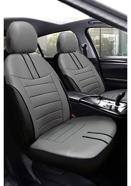 Wolkswagen Jetta Tridline Sedan 2012-2020 Aracınıza Uyumlu Koltuk Kılıfı Luxe Deri Füme