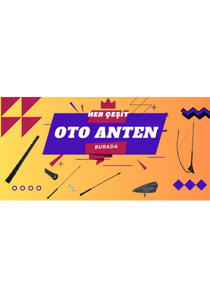 Renault Clio 5 Uyumlu Radyo Anten Çubuğu 20 Cm Fm/Am/Navı modelleri