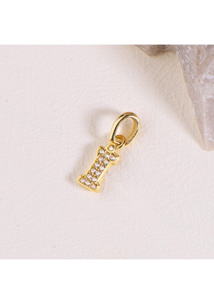 14 Ayar Altın I Harfi Taşlı Kolye Ucu 0,45 gr fiyatları