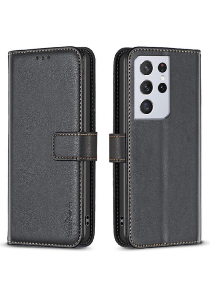 Samsung Galaxy S21 Ultra Çok Renkli Cüzdan Çoklu Kart Yuvası Için Flip Case (Yurt Dışından)