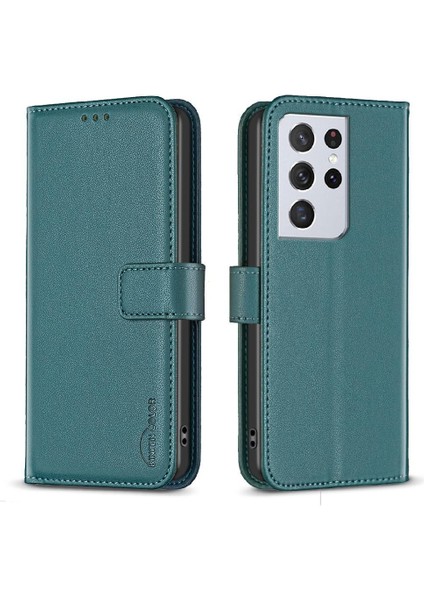 Samsung Galaxy S21 Ultra Çok Renkli Cüzdan Çoklu Kart Yuvası Için Flip Case (Yurt Dışından)