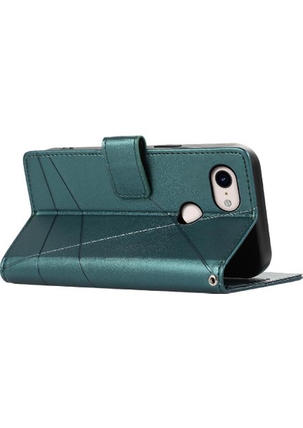 Google Piksel 3xl Şok Emici Kickstand Darbeye Üç Için Flip Case (Yurt Dışından)