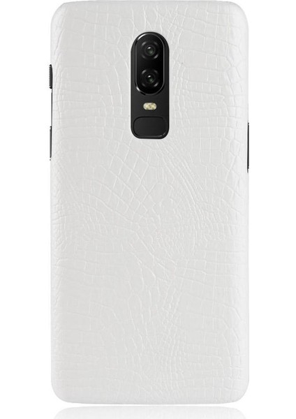Oneplus 6 Klasik Timsah Moda Uyumluluğu Için Şık Klasik Kılıf (Yurt Dışından)
