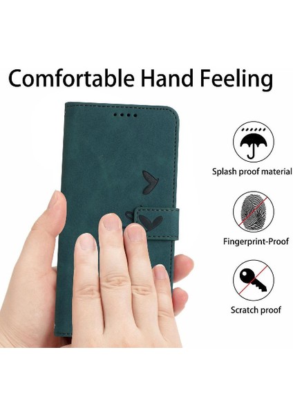IPhone 16 Için Flip Case Pro Max Pu Deri Kickstand Aşk Cüzdan Kart (Yurt Dışından)