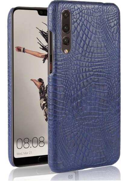 Huawei P20 Pro Klasik Timsah Moda Kapak Için Şık Klasik Kılıf (Yurt Dışından)