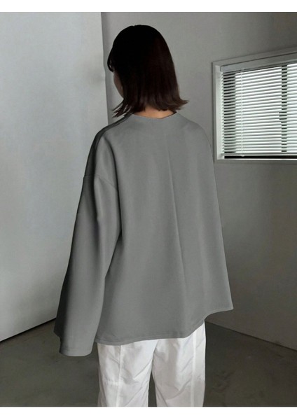 Kadın Füme Ispanyol Kol Bol Kalıp Fermuarlı Modest Bluz fiyatları