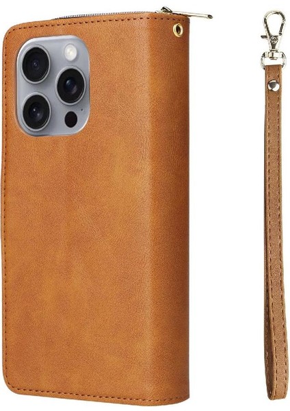 IPhone 16 Için Kılıf Pro Max Cüzdan Kılıf ile 9 Kart Yuvaları ile Kapak Çevirin (Yurt Dışından)