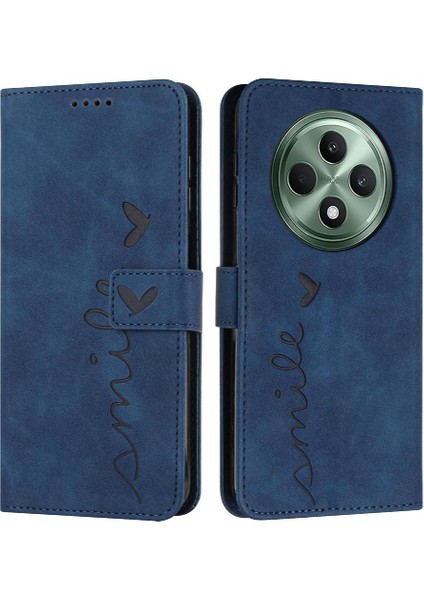 Oppo RENO12 F Aşk Cüzdan Pu Deri Kickstand Yan Toka Için Flip Case (Yurt Dışından)