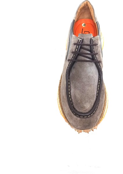 Vizon Süet Deri Erkek Sneaker Ayakkabı