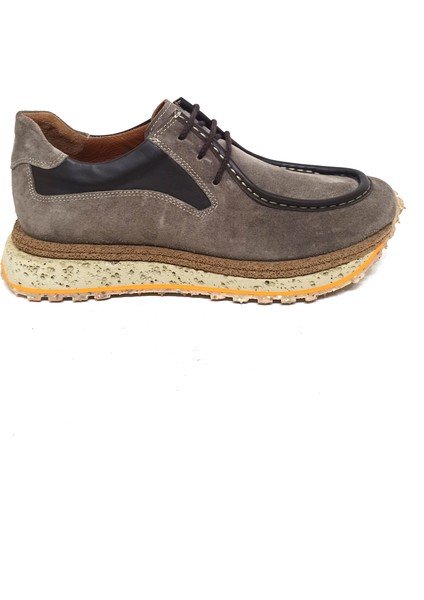 Vizon Süet Deri Erkek Sneaker Ayakkabı