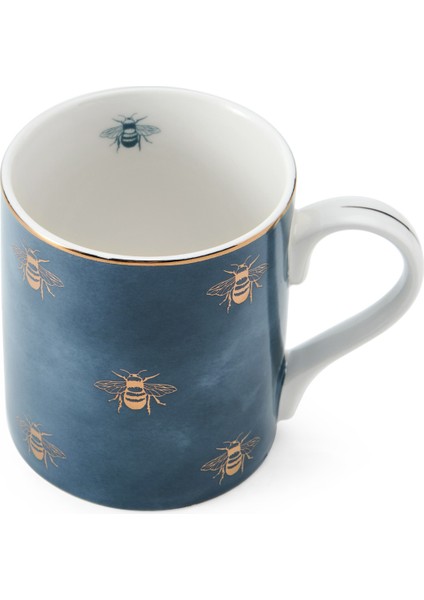 Mkcanbees Fine China 280ML Düz Taraflı Kupa Arılar