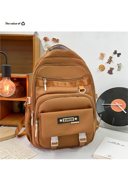 Büyük Kapasiteli Okul Çantası, Çok Yönlü Ortaokul ve Lise Öğrencisi Sırt Çantası, Üniversite Öğrencisi Seyahat Bilgisayarı Sırt Çantası (Yurt Dışından)