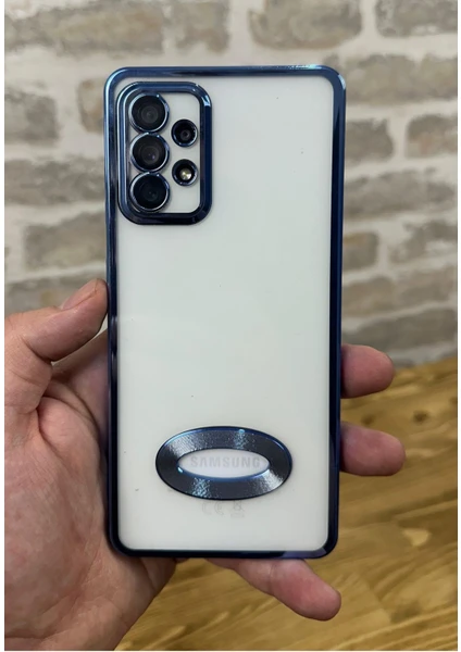 Vip Case Samsung Galaxy A52/A52S  Logo Detaylı Kenarları Renkli Kamera Korumalı Luxury Megavip Kılıf