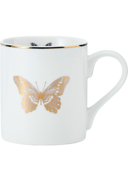 Mkcanbfly China 280ML Düz Taraflı Kupa Kelebek