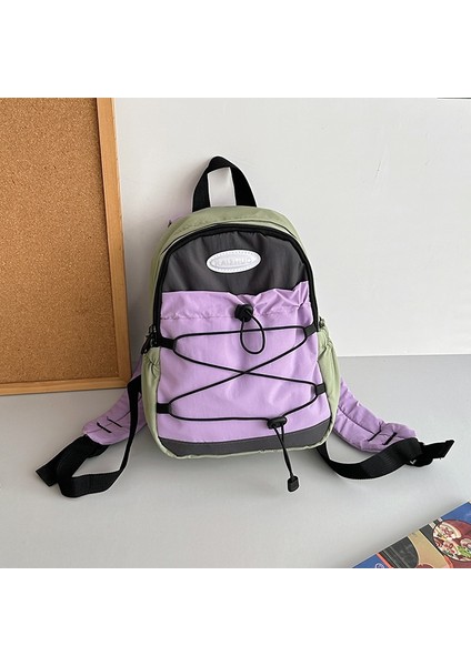 Kadınlar Için Mini Sırt Çantası, Büyük Kapasiteli Öğrenci Okul Çantası, Basit ve Çok Yönlü Seyahat Çantası (Yurt Dışından)