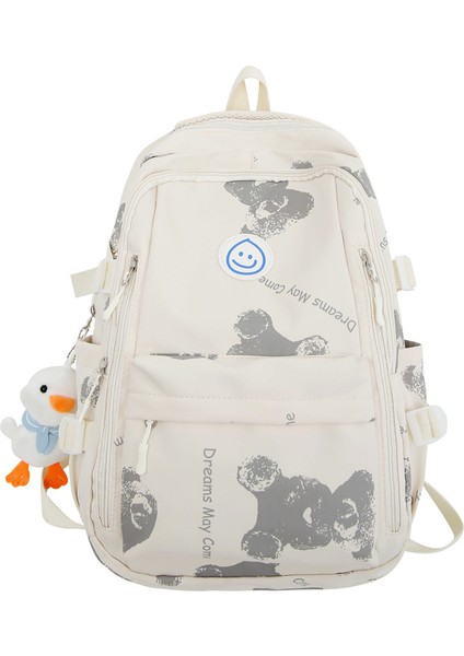 Kontrast Renk Tasarımı Okul Çantası Kadın Kore Versiyonu Japon Üniversite Öğrencisi Sırt Çantası Ortaokul Kız Hafif Sırt Çantası (Yurt Dışından)