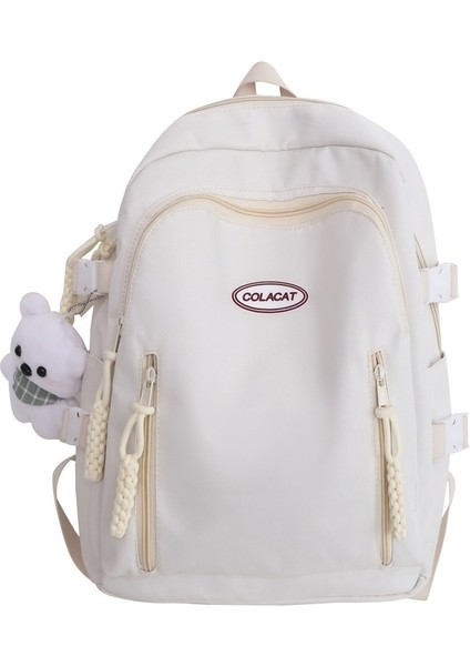 Güzel Görünümlü ve Sevimli, Yeni Stil, Modaya Uygun Sırt Çantası, Düz Renk, Çok Yönlü Sırt Çantası ile Bayan Ortaokul Öğrencileri Için Küçük Taze Okul Çantası (Yurt Dışından)