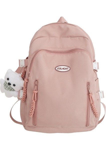 Güzel Görünümlü ve Sevimli, Yeni Stil, Modaya Uygun Sırt Çantası, Düz Renk, Çok Yönlü Sırt Çantası ile Bayan Ortaokul Öğrencileri Için Küçük Taze Okul Çantası (Yurt Dışından)