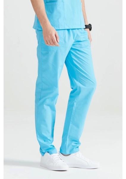 Hemşire Forması Turkuaz Tek Alt Terikoton Ince Kumaş Dr Greys Kesim fiyatları