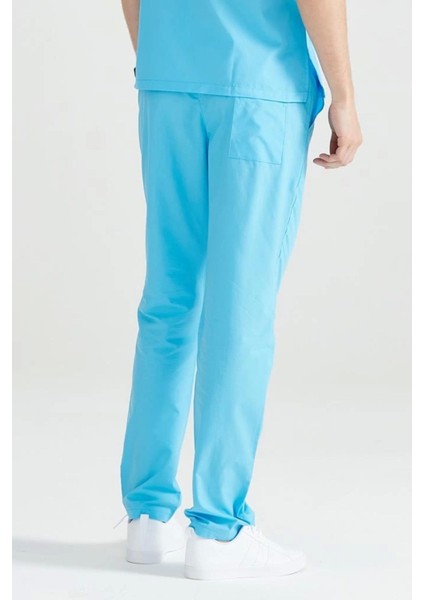 Hemşire Forması Turkuaz Tek Alt Terikoton Ince Kumaş Dr Greys Kesim modelleri