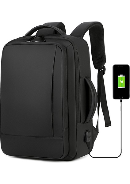 #1 Erkek Büyük Kapasiteli Sırt Çantası Iş Seyahati Moda Trendi Sırt Çantası Üniversite Öğrencisi Bilgisayar Sırt Çantası (Yurt Dışından)