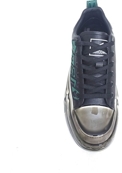 Siyah Deri Erkek Sneaker Ayakkabı fırsatları