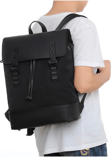 Siyah Su Geçirmez Iş Dizüstü Sırt Çantası Moda Oxford Okul Çantası Seyahat Sırt Çantası (Yurt Dışından) fırsatları