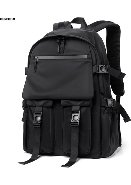 Gri Erkek Çok Cepli Aşınmaya Dayanıklı Sırt Çantası Tüm Rahat Moda Günlük Iş Sırt Çantası Büyük Kapasiteli Yeni Öğrenci Çantası (Yurt Dışından) modelleri