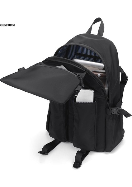 Gri Erkek Çok Cepli Aşınmaya Dayanıklı Sırt Çantası Tüm Rahat Moda Günlük Iş Sırt Çantası Büyük Kapasiteli Yeni Öğrenci Çantası (Yurt Dışından) fırsatları