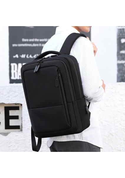 Siyah Özel Su Geçirmez Büyük Kapasiteli Sırt Çantası Lise Öğrencisi Okul Çantası Kadın Moda Eğlence Dizüstü Seyahat Çantası (Yurt Dışından) fırsatları