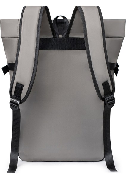 Açık Gri Vintage Promosyon Yüksek Hacimli Öğrenci Seyahat Sırt Çantası Erkekler Için Iş Dizüstü Sırt Çantası (Yurt Dışından) indirimleri
