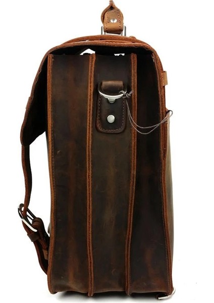 Kahverengi Moda Vintage Pu Deri Sırt Çantası Erkekler Için Laptop Sırt Çantası Okul Seyahat Koleji Kitap Çantası Computerwholesales (Yurt Dışından) modelleri